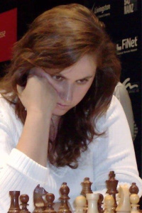 Judit Polgar vs Fabiano Caruana, FIDE World Blitz 2014 Dubai UAE