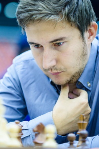 Game of the Day! GM Dubov, Daniil (2702) - GM Karjakin, Sergey (2752)1-0., GM Dubov, Daniil (2702) - GM Karjakin, Sergey (2752) 1-0 Russian Chess  Championship 2020 (SuperFinal) Round: 11.1 (ECO: C54). [ChessBase Nepal  on, By ChessBase Nepal