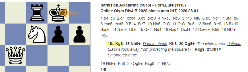 Every chess player should know: Smothered Mate 